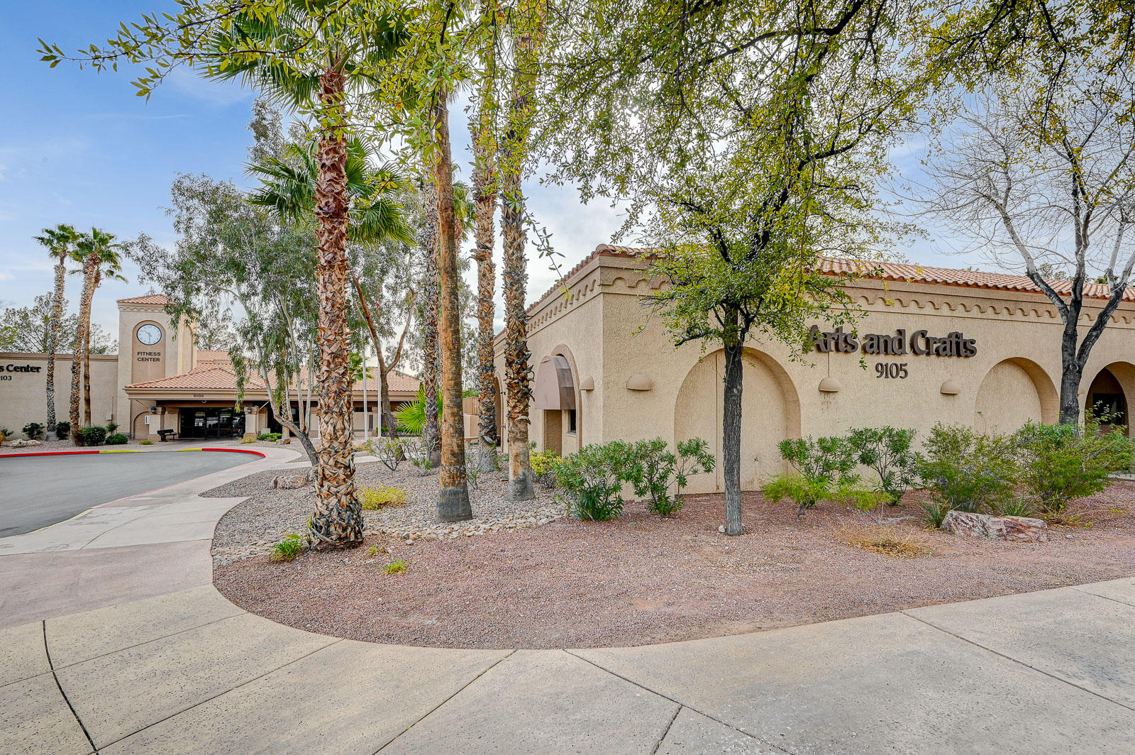 Arts and crafts building at Sun City Summerlin in Las Vegas, Nevada