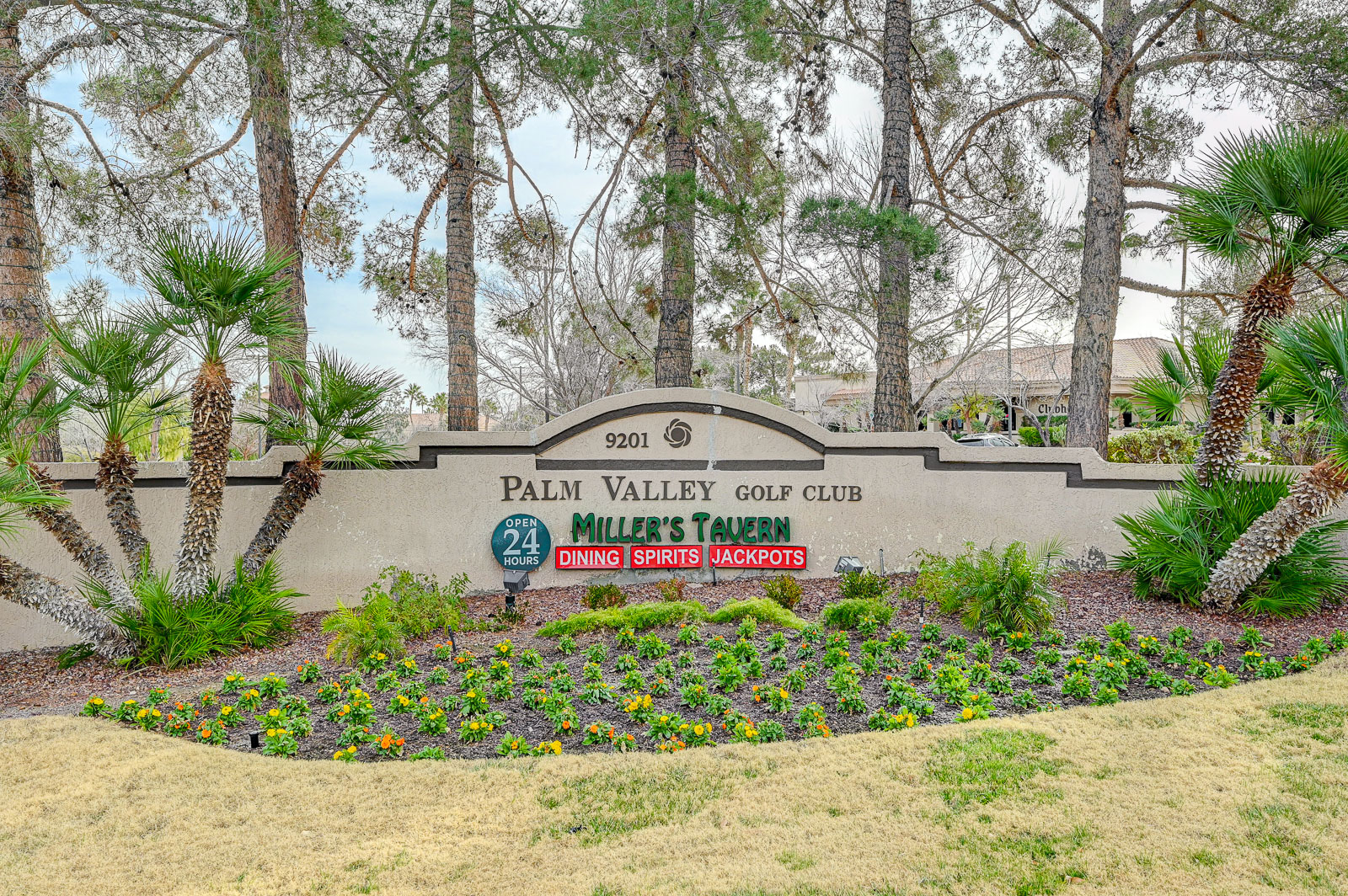 Palm Valley Golf Club sign at Sun City Summerlin in Las Vegas, Nevada